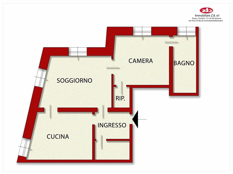 Vico barnabiti, luminosi 100 mq