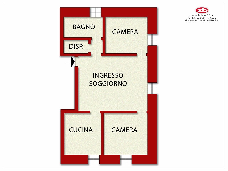 Sturla, luminosi 95 mq ristrutturati