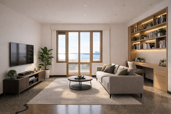 Pegli Piazza Lido, ampio appartamento con terrazzo vista mare